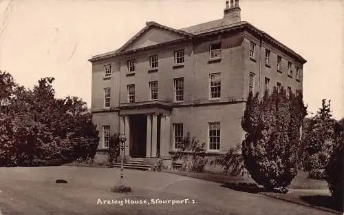 A895 England Areley House Stourport 1 RPPC Vintage Postkarte