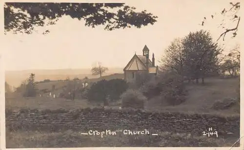A895 England Cropton Church RPPC Vintage Postkarte