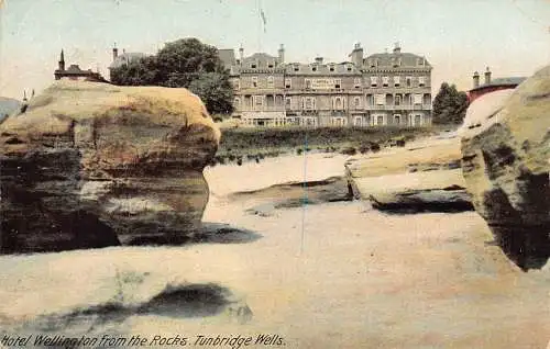 A887 England 1906 Hotel Wellington aus den Rocks Tunbridge Wells Postkarte