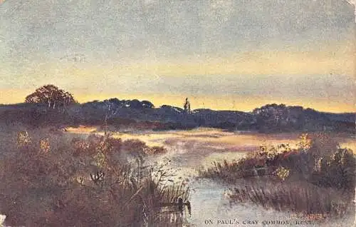 A891 England 1905 On Paul's Cray Common Kent alte Postkarte