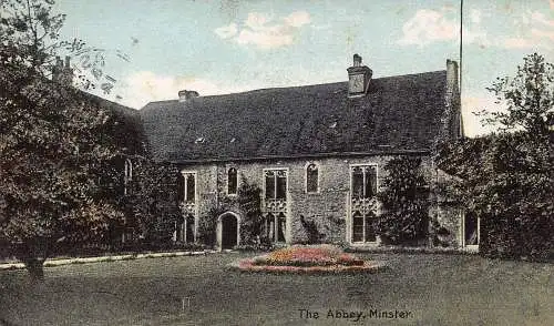 A891 England 1919 The Abbey Minster Vintage Postkarte