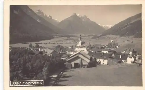 L312 Österreich Fulpmes Resort Berge Vintage Postkarte