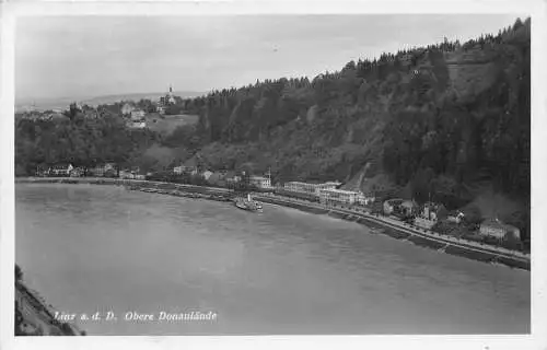 L312 Deutschland 1942 Linz a d D Obere Donaulaende Dampfschiff Feldpost WWII Postkarte