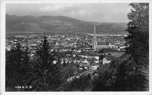 L312 Deutschland 1940 Linz a d Donau Feldpost WWII Vintage Postkarte