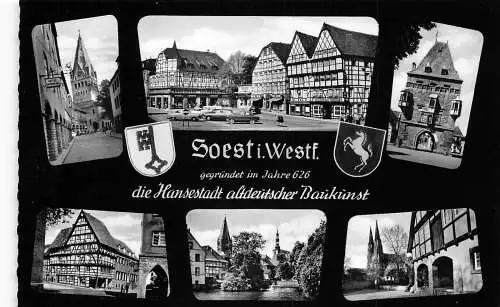 L310 Deutschland Soest i Westf die Hansestadt Bauekuenst Wappen Postkarte