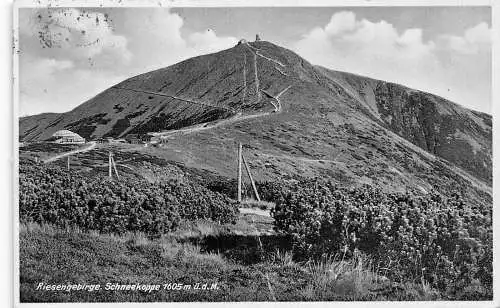 L311 Deutschland Riesengebirge Schneekoppe 1605m Schlesierhaus Riesenbaude AK