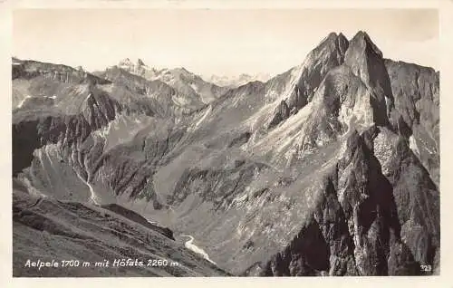A074 Österreich Apele 1700m mit Höfats 2260m Berggipfel Postkarte