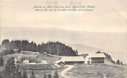 A074 Österreich Meirei Alpe Oberlose beim Alpenhotel Boedele Passhöhe AK