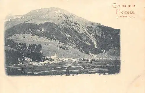 A075 Österreich Gruss aus Holzgau i Lechtal i T Berg Postkarte