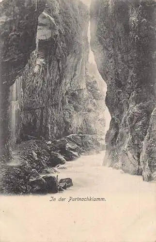 A068 Deutschland In der Partnachklamm Felsen Vintage Postkarte