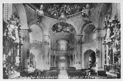 L168 Deutschland Rott a Inn Hochaltar Ruckwaerts Orgel Innenraum Kirche Postkarte