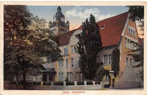 L169 Deutschland 1919 Universität Jena Vintage Postkarte