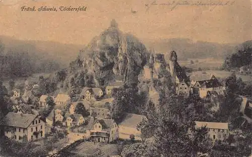 A066 Deutschland 1921 Fränkische Schweiz Tuechersfeld Vintage Postkarte