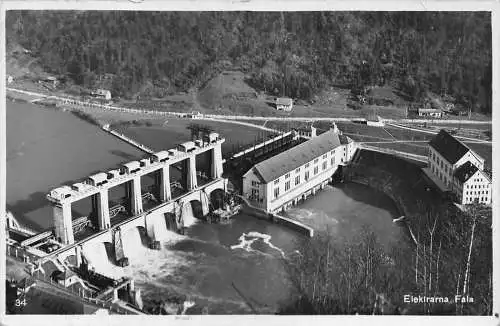 Slowenien 1931 Wasserkraftwerk Fala Elektrarna Fala Vintage Postkarte