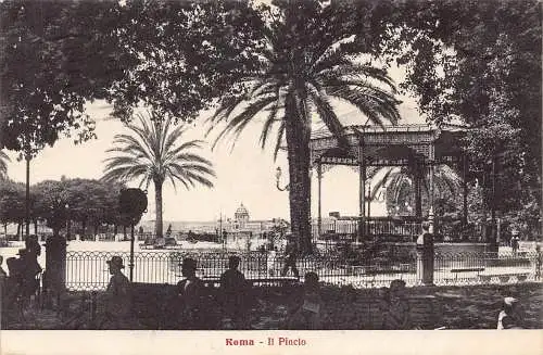Italien 1926 Roma Rom Il Pincio Vintage Postkarte