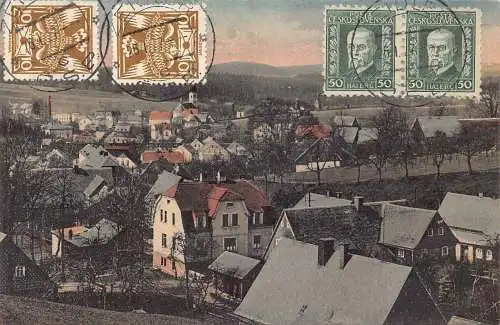 Tschechien 1927 Zeidler im Böhämischen Wald alte Postkarte