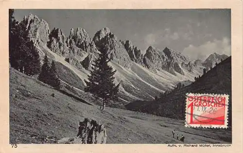 Österreich 1926 Kalkkoegel bei Innsbruck Berge Vintage Postkarte