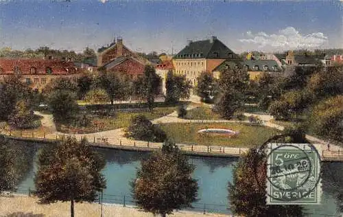 Schweden 1926 Vasteras Sparbanken Och Teatern Theater Vintage Postkarte