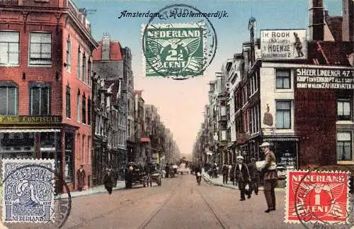 Niederlande 1926 Amsterdam Haarlemmerdijk S Heer IK Turmschilder Vintage Postkarte