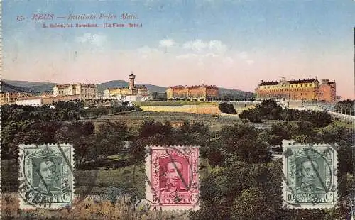 Spanien 1926 Reus Instituto Pedro Mata Institut alte Postkarte
