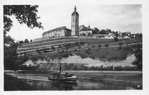 Bulgarien Melnik nad Labem Dampfschiff RPPC Vintage Postkarte