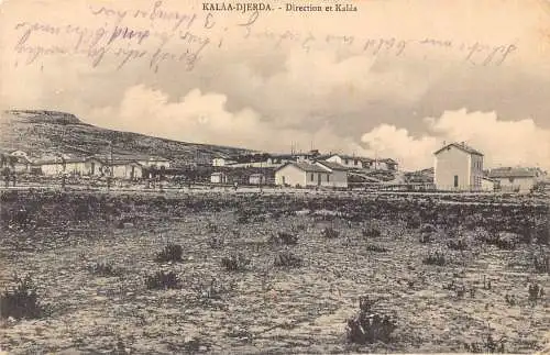 Tunesien 1911 Flugplatz Kalaa Djerda Vintage Postkarte
