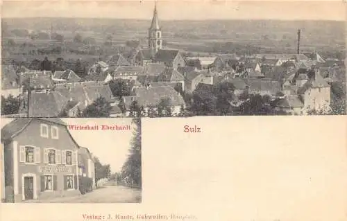 L075 Deutschland 1903 Sulz Restaurant Bahnhof Postkarte