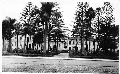 L334 Kolumbien Popayan Parque de Torres Park Palast Statue RPPC Vintage Postkarte