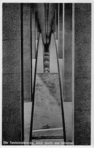 L339 Deutschland Die Teufelstalbrücke Blick Durch die Mittelteilbrücke Postkarte
