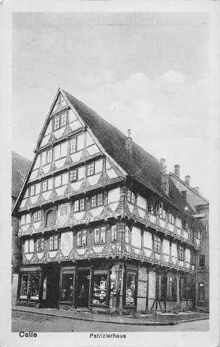 L339 Deutschland Celle Patrizierhaus Haus Laden Vintage Postkarte