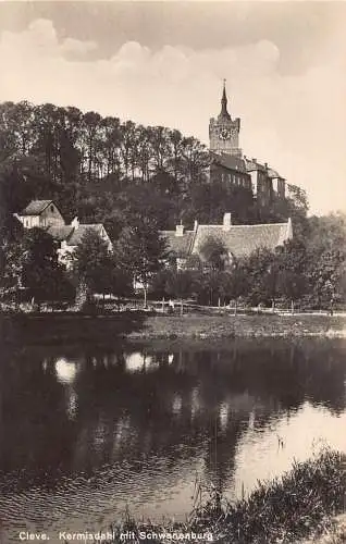 L339 Deutschland Cleve Kermisdahl mit Schwanenburg RPPC Postkarte