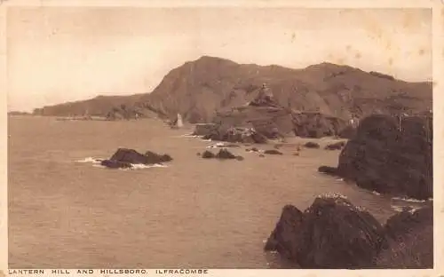 A904 England Lantern Hill und Hillsboro Ilfracombe Vintage Postkarte