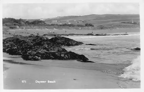 A904 England Daymer Beach RPPC Vintage Postkarte