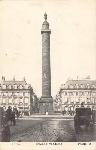 C025 Frankreich, Paris Colonne Vendome Vintage Postkarte