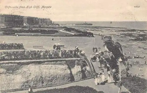 A888 England Margate 1905 Cliftonville von High Cliff Vintage Postkarte
