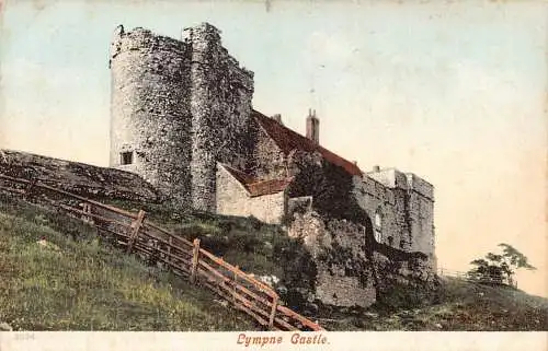 A889 England Lympne Castle Vintage Postkarte