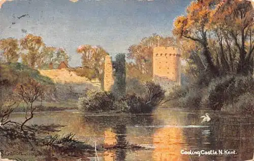 A889 England 1907 Cooling Castle N Kent Vintage Postkarte