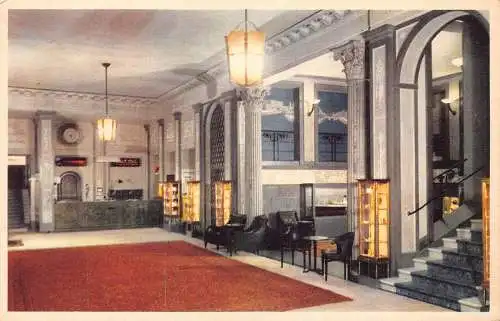 A901 Schweden Stockholm Grand Hotel Hallen Vintage Postkarte