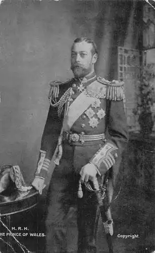 A908 British Royalty 1906 Prince of Wales später King George V Vintage Postkarte