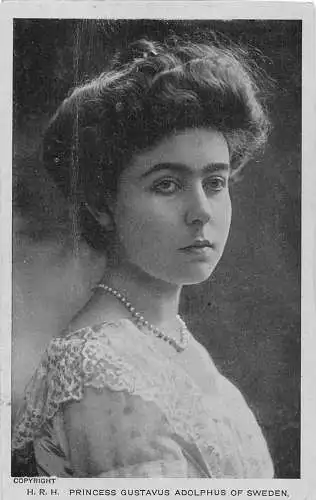 A908 Royalty 1911 Prinzessin Gustav Adolf von Schweden Vintage Postkarte