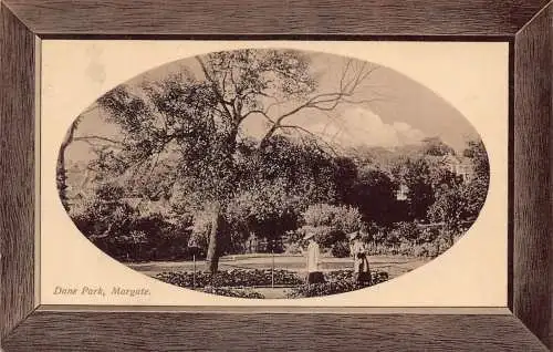 A888 England Margate Dane Park Passepartout 1910 Vintage Postkarte