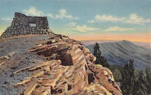 A901 USA Blick vom Kiwanis Point Sandia Mountains Albuquerque fast neuwertig Vintage Postkarte