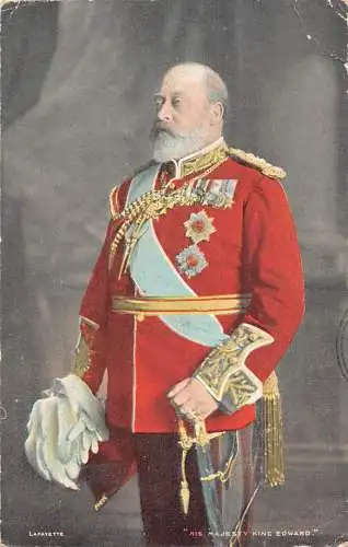 A907 British Royalty 1905 His Majesty King Edward VII Vintage Postcard