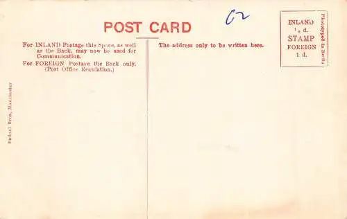 A890 England Manchester Cathedral Vintage Postkarte