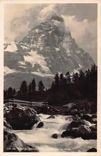 A899 Italien Valtournenche Berg Il Cervino Vintage Postkarte