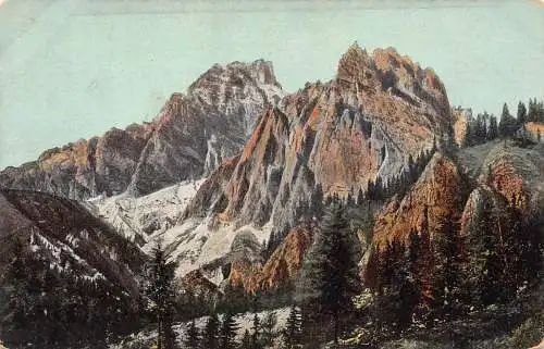 A900 Deutschland Cristallo und Popena Berge Vintage Postkarte