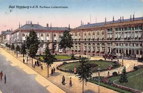 A901 Deutschland 1930 Bad Homburg vd H Kurhaus Luisenstraße Postkarte