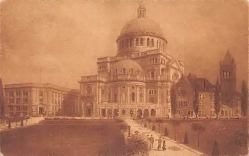 A901 US First Church of Crist Boston Massachusetts Publishing House Postkarte
