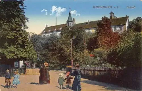 Deutschland Ilsenburg ein Harz Schloss Schloss Kinder Vintage Postkarte