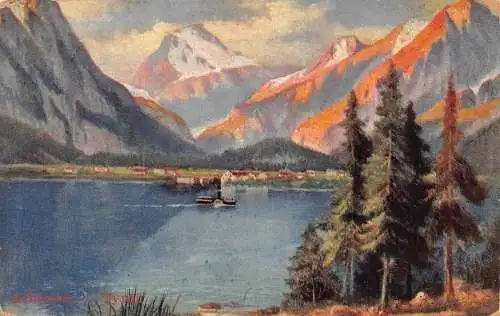 A923 Österreich 1910 Achensee Tirol See Vintage Postkarte